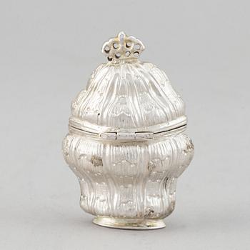 A danish silver box, Philip Gerhard Schenck,  Köpenhamn 1774-84.