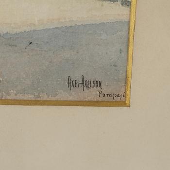 AXEL AXELSSON akvarell, signerad.