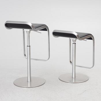 Shin & Tomoko Azumi, a pair of 'Lem' bar stools, LaPalma, Italy.