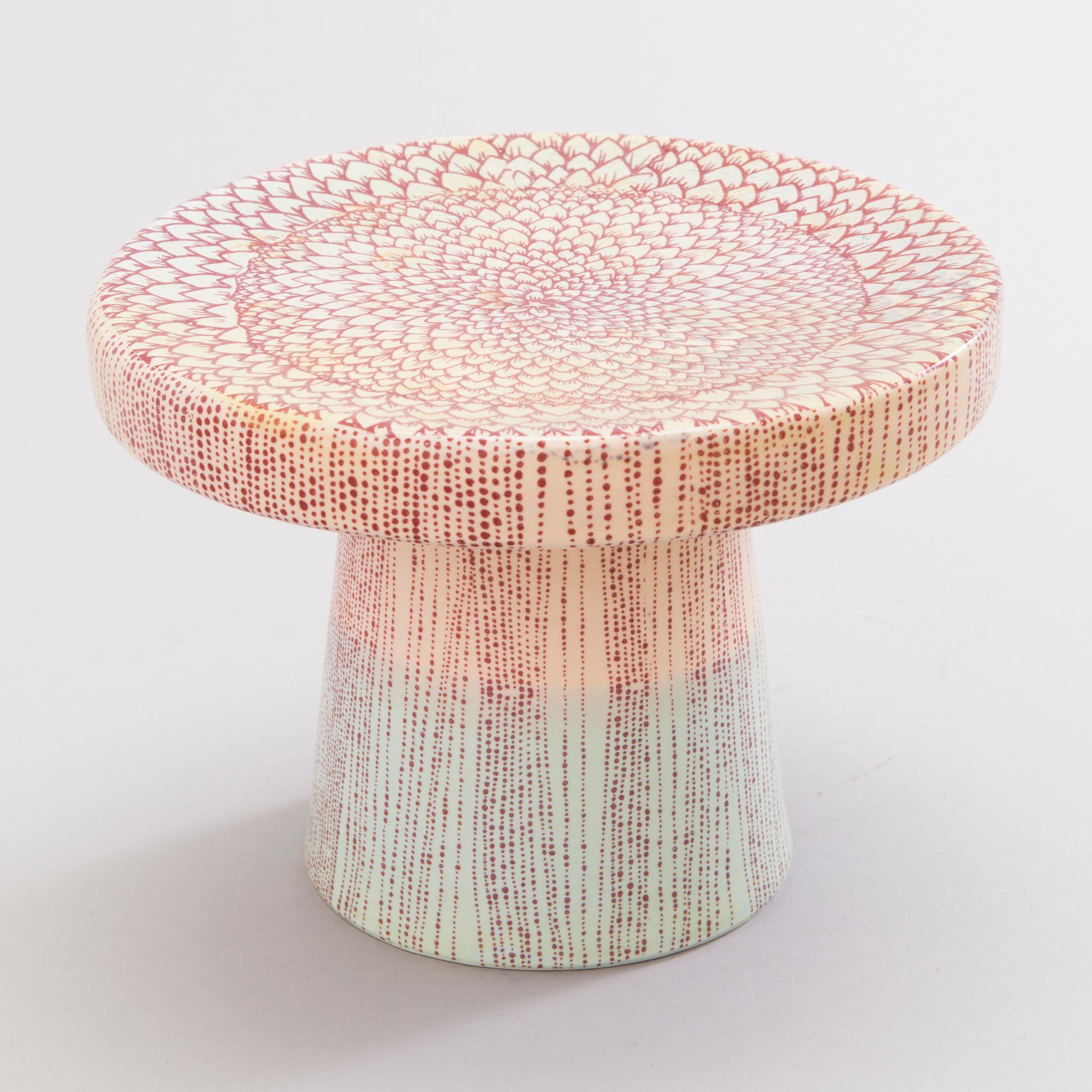 HEINI RIITAHUHTA, veistos/tarjoilumalja, "Sieni", posliinia, signeerattu Heini Riitahuhta.