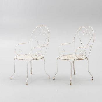 Trädgårdsmöbler, 3 delar, troligen Frankrike, 1900-talets mitt.