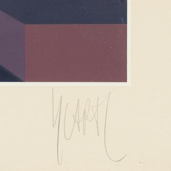 Jean-Pierre Vasarely, färgserigrafi, signerad och numrerad 161/200.