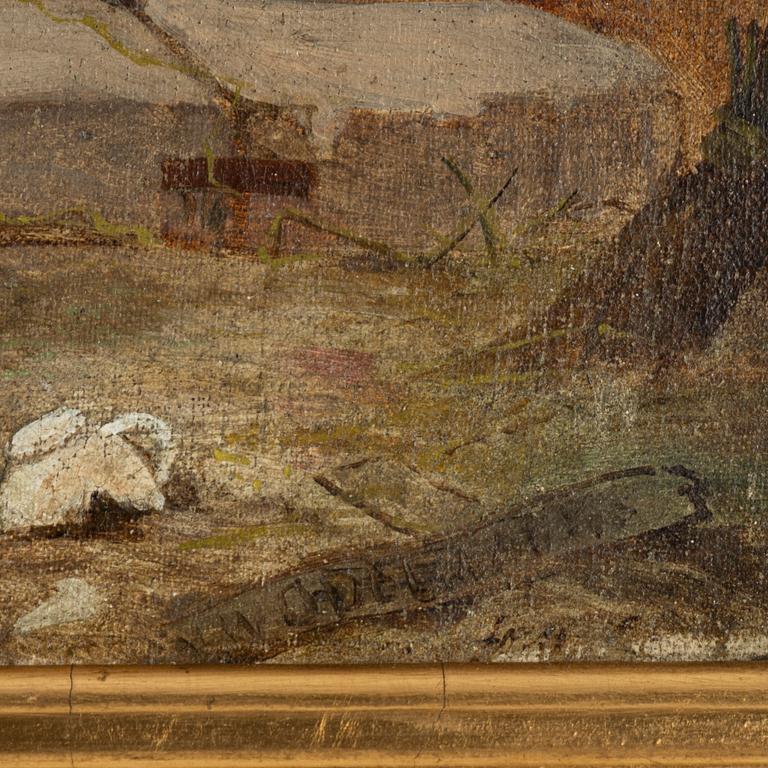 Frans Wilhelm Odelmark, The Tomte and the Hen.