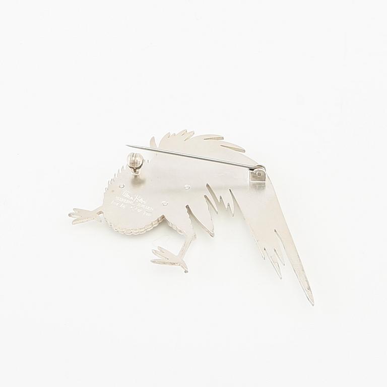 Wiwen Nilsson, brooch sterling silver, Lund 1973.