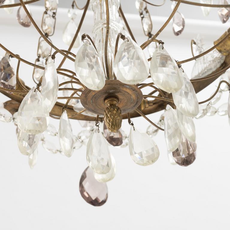 A Gustavian style chandelier, early 20th Century.