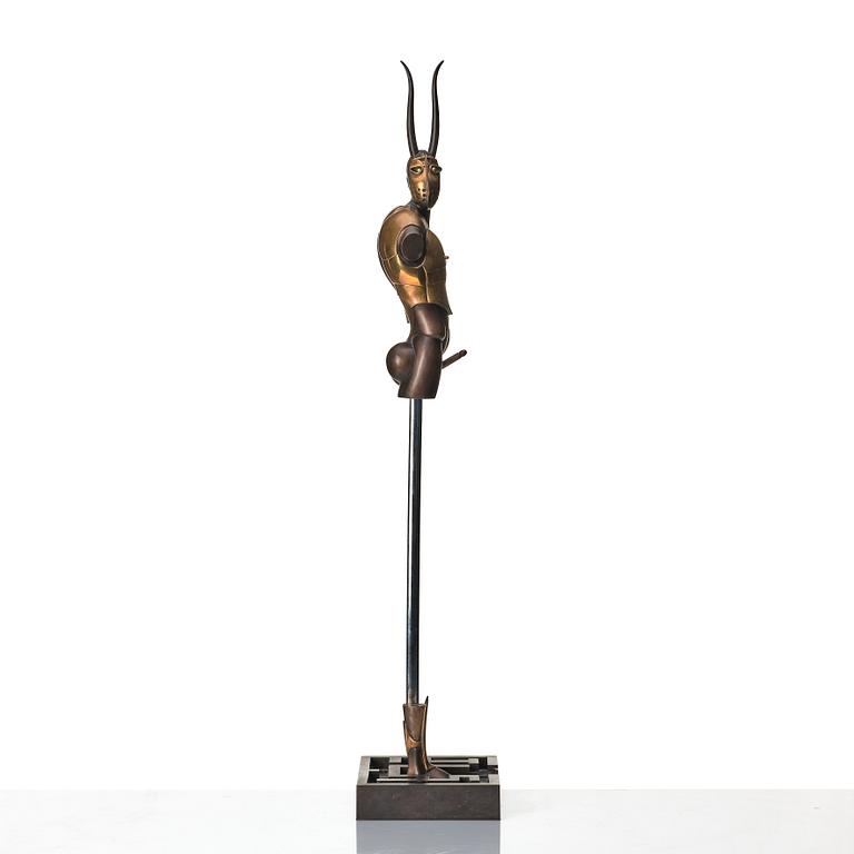 Paul Wunderlich, sculpture, copper, bronze and metal, Incised Wunderlich and numbered 448/2000.