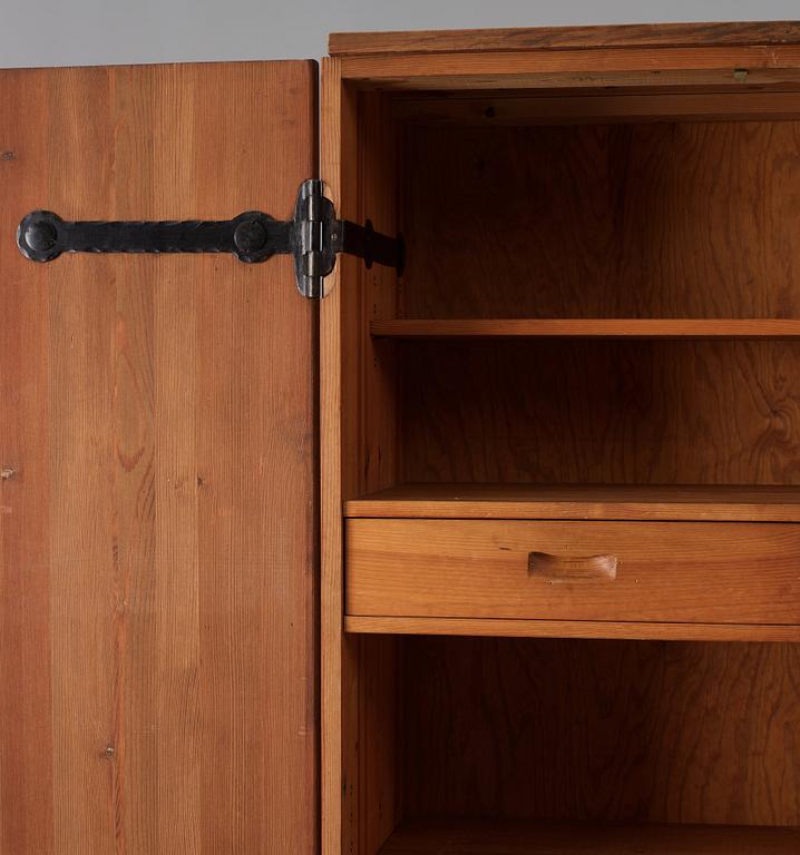 Axel Einar Hjorth, a stained pine "Lovö" cabinet, Nordiska Kompaniet, Sweden 1930's.