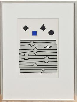 VICTOR VASARELY, färgserigrafi, signerad och numrerad 43/75.