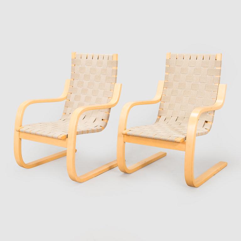 Alvar Aalto, Fåtöljer ett par, modell 406 för Artek 1970-tal.