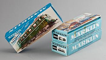 TÅGVAGNAR, 3 st, Märklin, Tyskland.