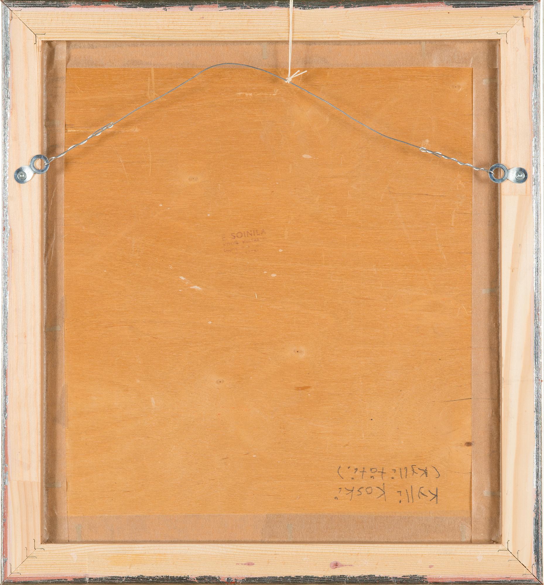 Kylli Koski, oil on board, signed Kylli Haarni and dated -45.