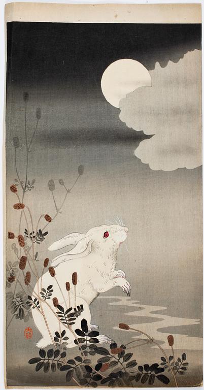 OHARA KOSON (KANAZAWA), träsnitt, 9 st, Japan.