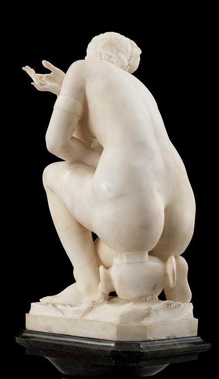 OKÄND KONSTNÄR, skulptur, alabaster, 1800/1900-tal.