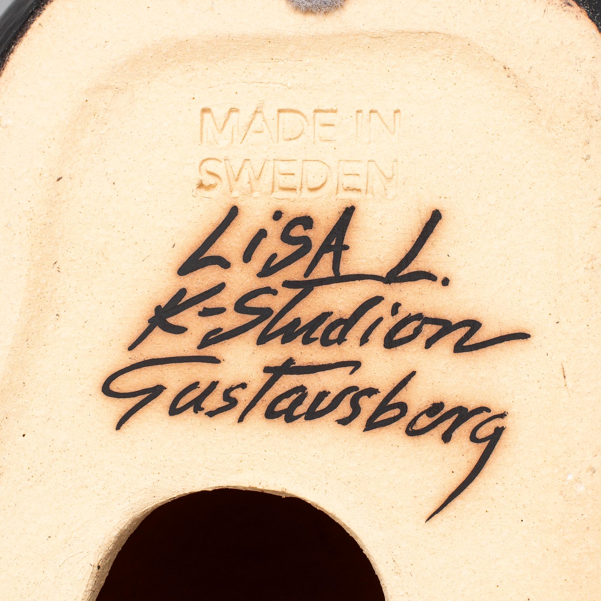 LISA LARSON, figurin, stengods, "Moses", K-Studion, Gustavsberg.