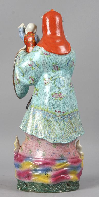 FIGURER, 3 st, porslin, Kina, 1900-tal.