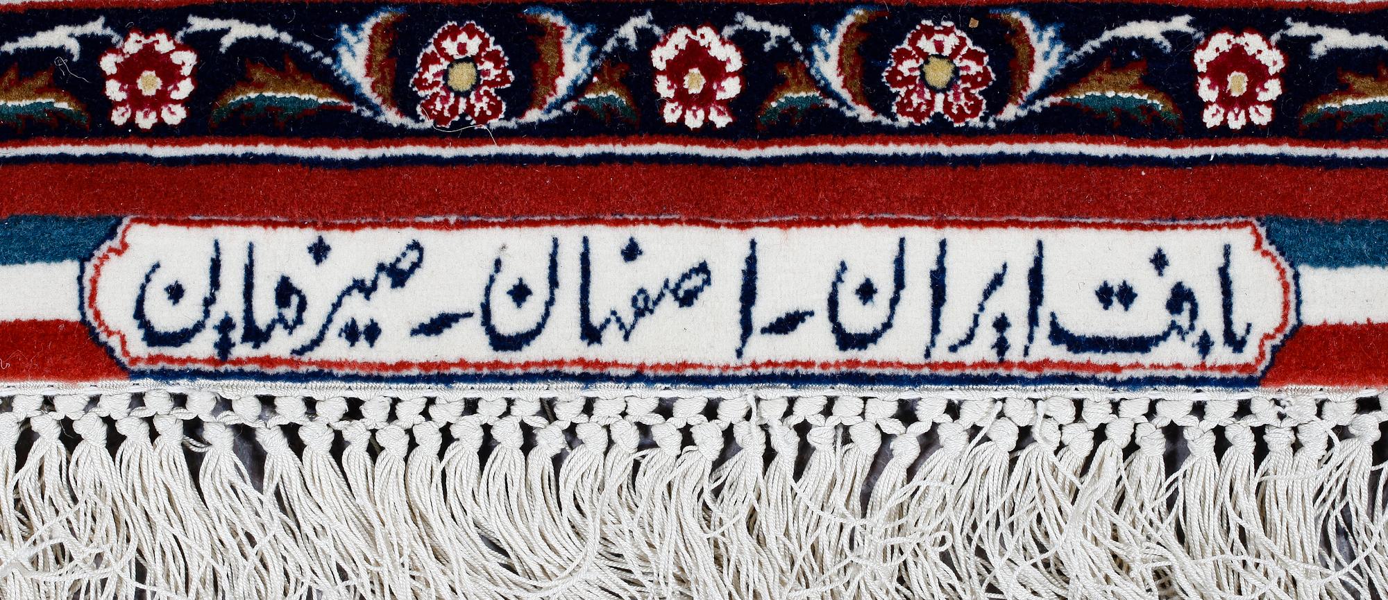 OLD ESFAHAN, sk Seirafian, silk and wool. 316x215 cm.