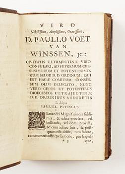 BOK, "Alexander Magnus et in illum commentarius" av Rufus Curtius, Utrecht 1693.