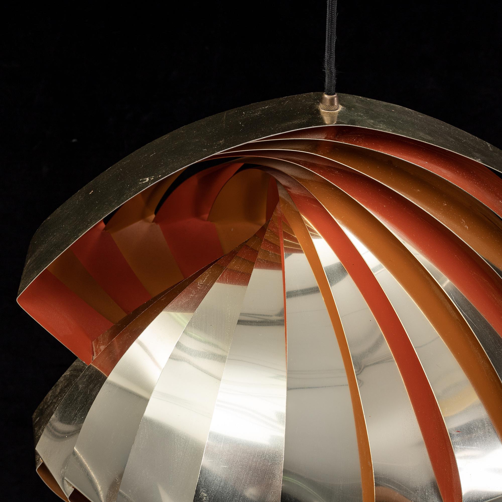 A 'Konkylie' ceiling light by Louis Weisdorf.