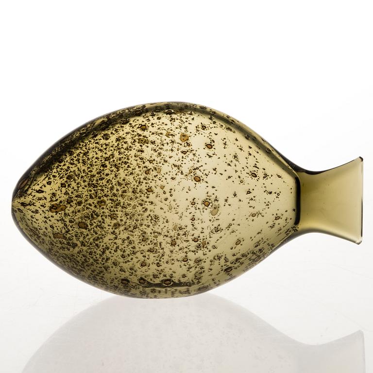KAJ FRANCK, "Ruudan" skulptur, glas,  Nuutajärvi Notsjö, signerad och daterad -55.