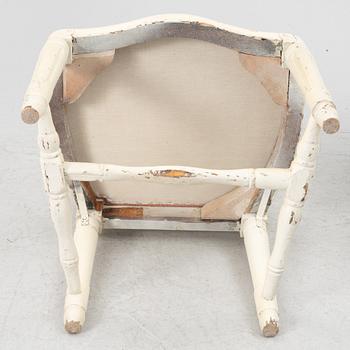 Three Gustavian chairs, late 18th Century.