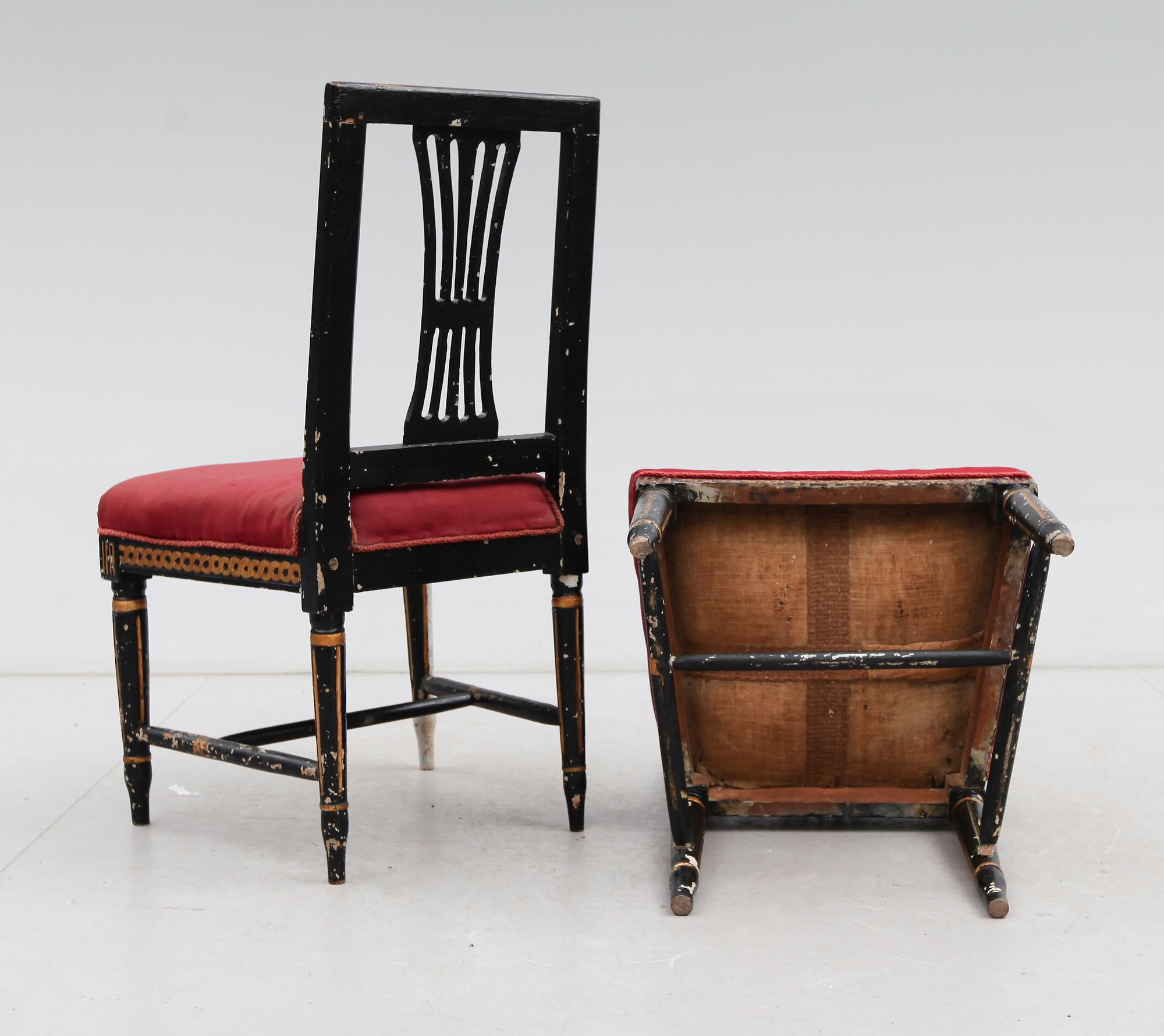 STOLAR, 1 par, gustavianska, 1700-/1800-tal.