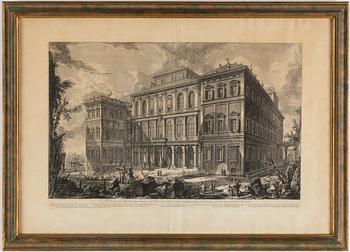Giovanni Battista Piranesi, etsningar, 4 st, 17/1800-tal.