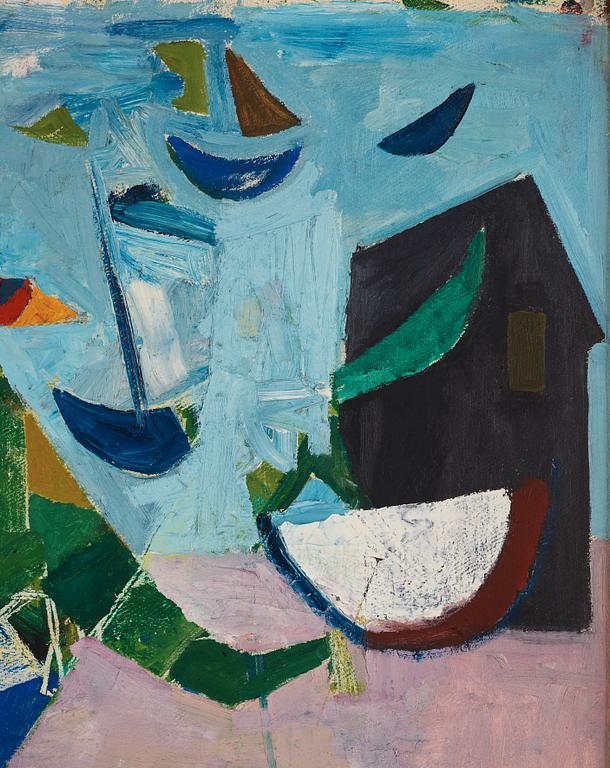 Lage Lindell, "Lekande vid havet".
