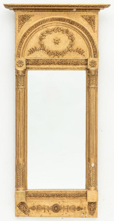 Gustaviansk, A late Gustavian mirror, Sweden, early 19th century.