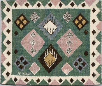 VÄVNAD. "Knoppen", signerade AB MMF (AB Märta Måås-Fjetterström), 1900-talets andra hälft.