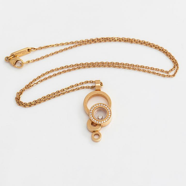 Chopard, kaulakoru riipuksella "Happy Bubbles", 18K kultaa ja timantteja.