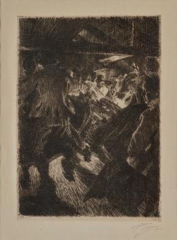 ANDERS ZORN, etching, 1917, signed in pencil.