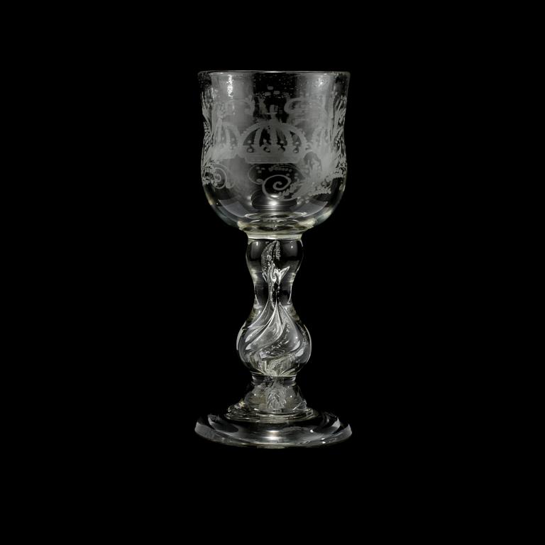 POKAL, glas, 1900-tal.