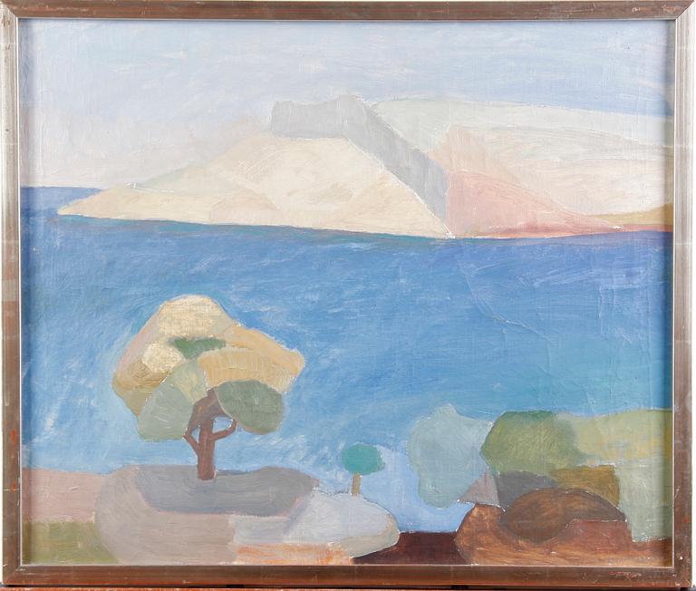LARSSON, LENNART. Olja på duk, sign.
