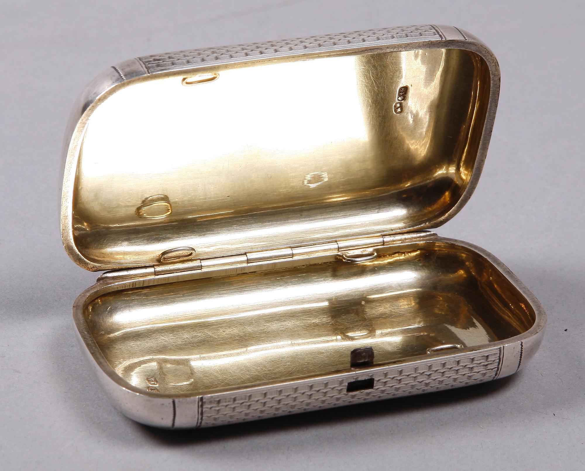 CIGARETTETUI, silver, Ryssland, 1880-tal.