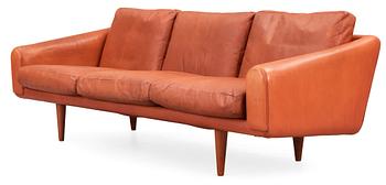 488. An Illum Wikkelsø three seated sofa, 'ML 160', Michael Laursen, Denmark 1960's.