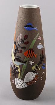 GOLVVAS, keramik, "Havsflora", Anna-Lisa Thomson, Upsala-Ekeby, 1951-64.