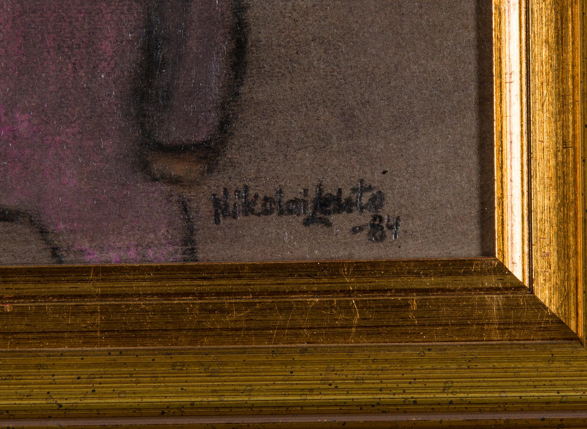 NIKOLAI LEHTO, öljy levylle, signeerattu ja päivätty -84.