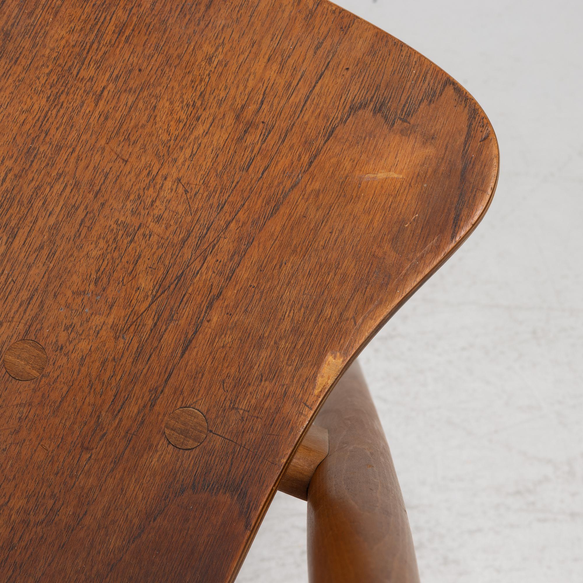 Hans J Wegner, four model CH 29 "The Savbuk Chair", Carl Hansen, 1960s.