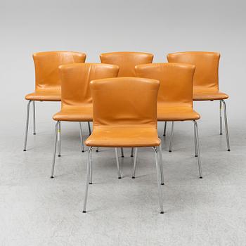 A set of six Cirene chairs, De Padova.