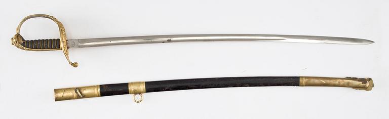 OFFICERSVÄRJA, Ungern/Österrrike, 1800/1900-tal.