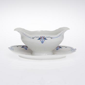 MATSERVIS, ca 64 delar, porslin, Weimar, Tyskland tidigt 1900-tal.