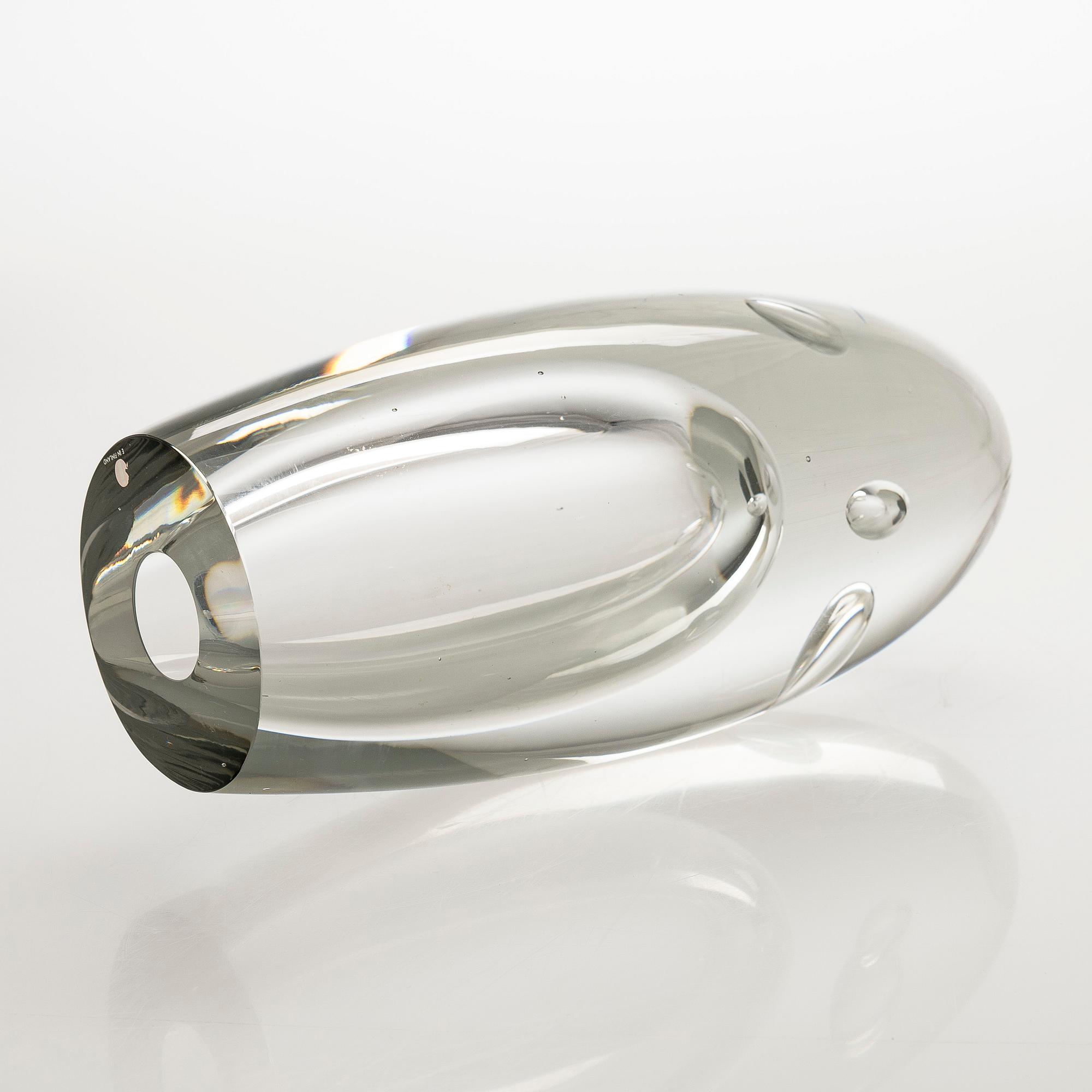 Timo Sarpaneva, veistos, "Claritas", signeerattu Timo Sarpaneva 90/1985.