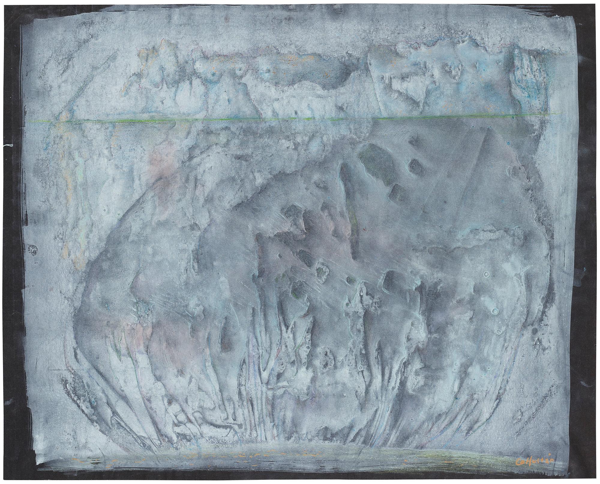 CO Hultén, gouache på papper, signerad och utförd 1946.