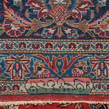 Matta, semiantik Keshan, ca 428,5 x 323,5 cm.