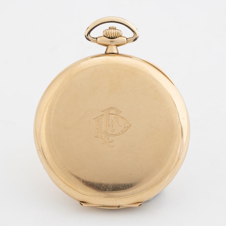 Omega, dress pocket watch, hunter, 48 mm.