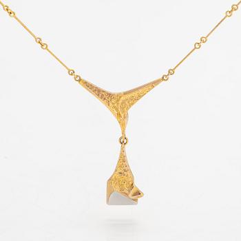 Björn Weckström, A 14K gold and platinum necklace "Corona Austrina". Lapponia 1986.