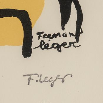FERNAND LÉGER, after, lithograph in colours, stamp signed and numbered 430/500.