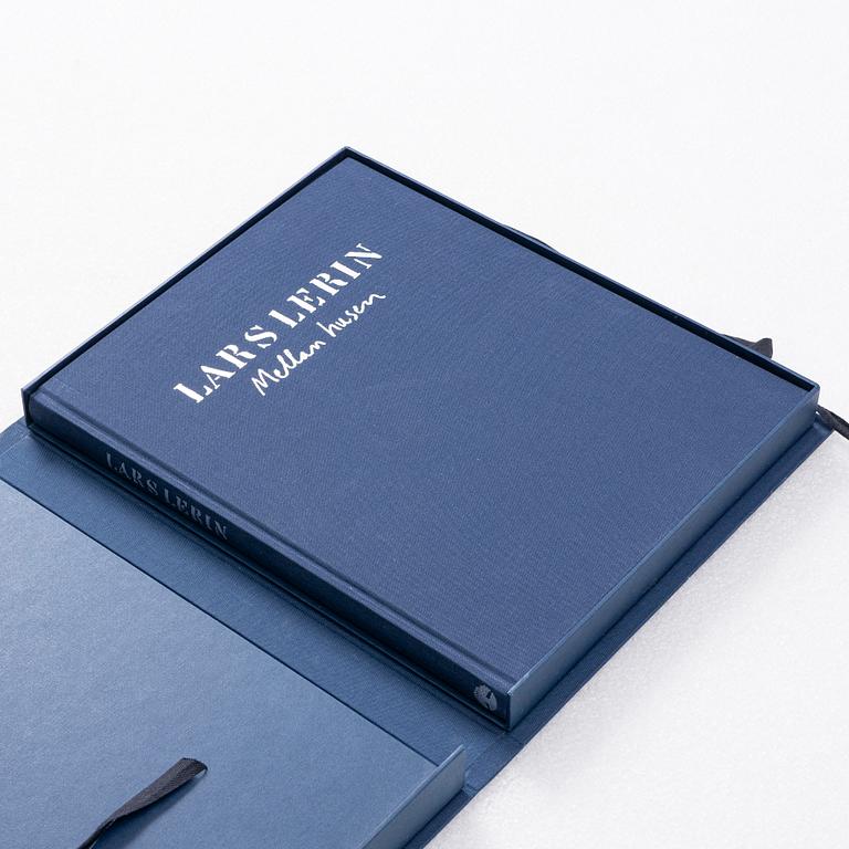 Lars Lerin, "Mellan husen-bilder från Lofoten", bibliophile edition with a colour lithograph "Tre Måsar".