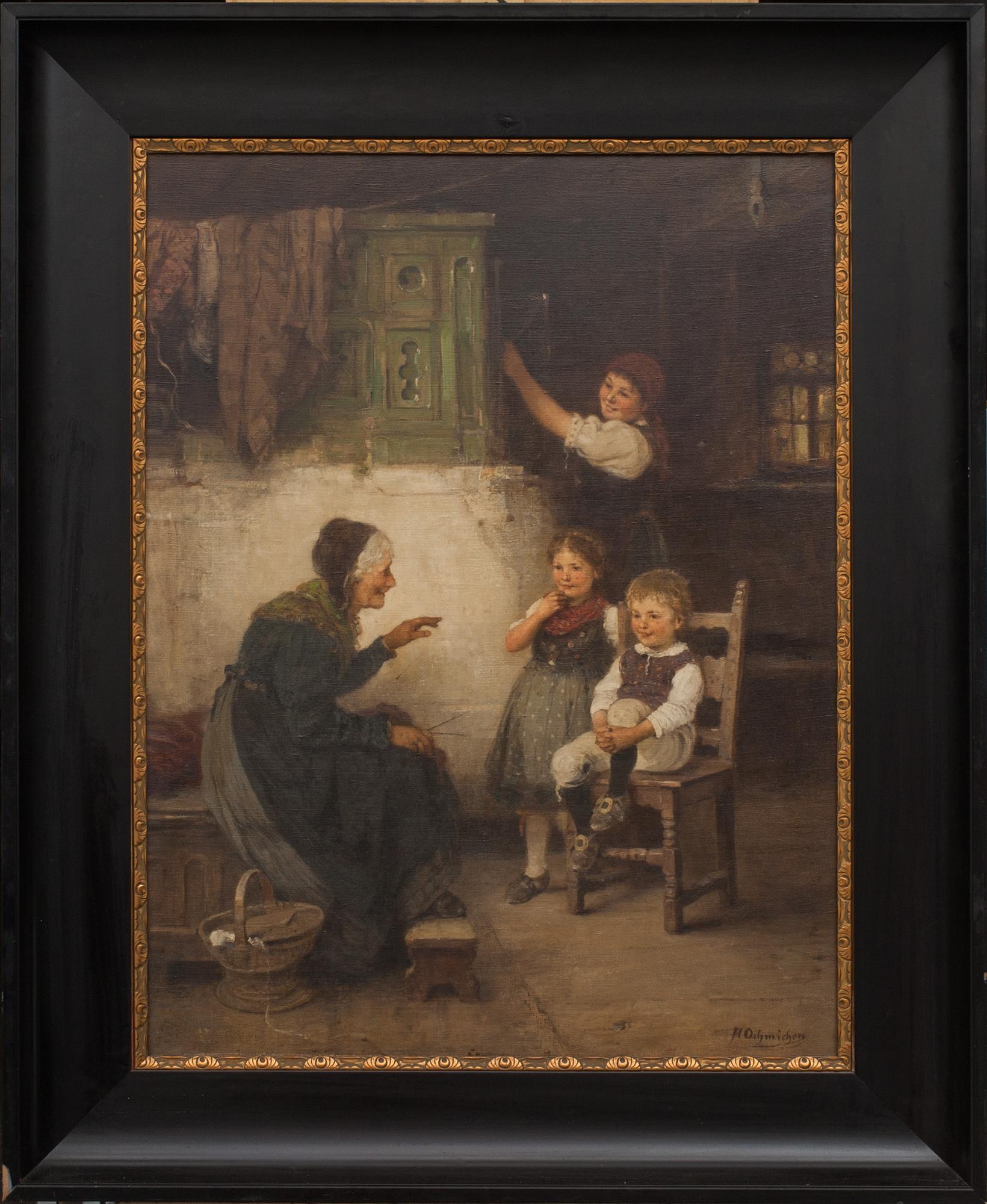 HUGO OEHMICHEN, olja på duk, signerad.