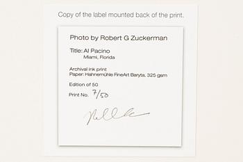 Robert Zuckerman, "Al Pacino, Miami, Florida", 1990.